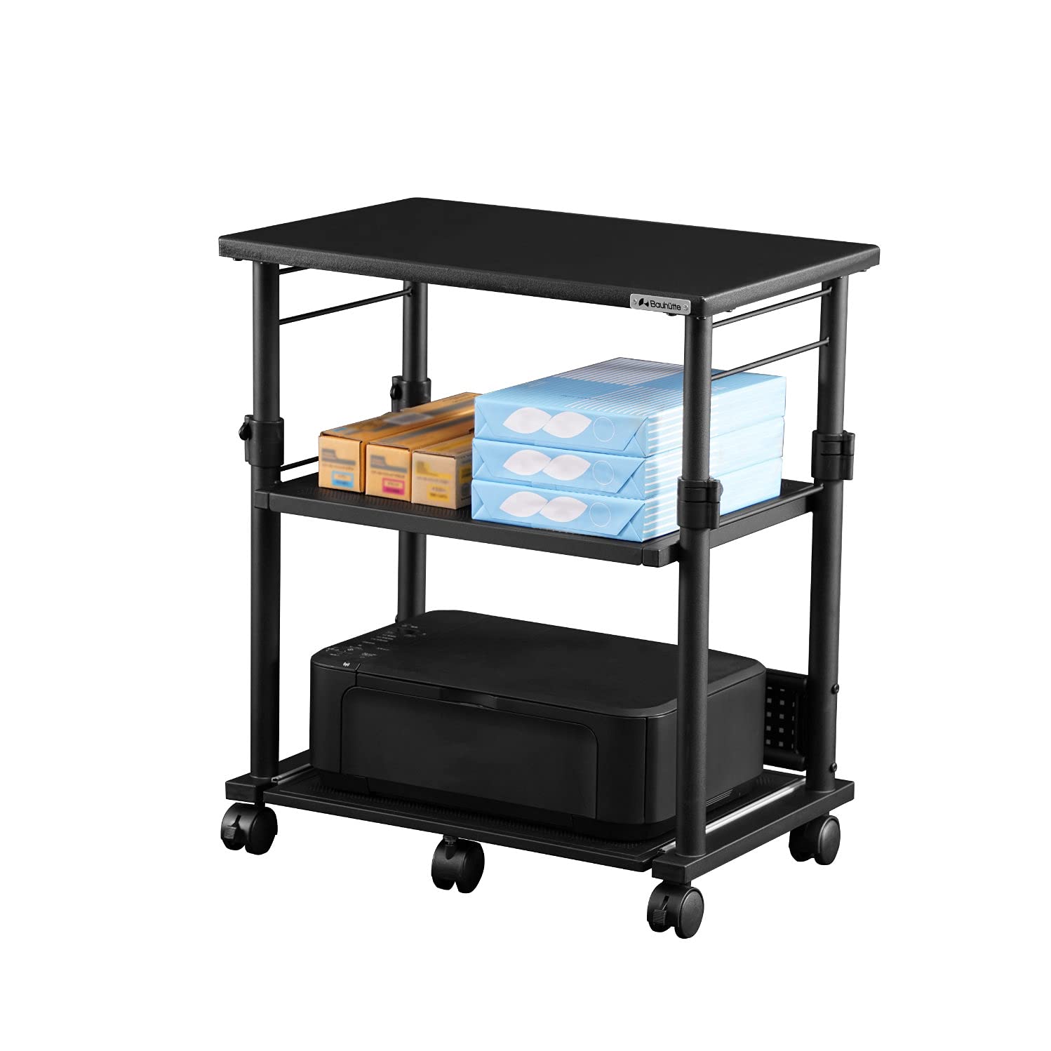 Bauhutte Приставной стол для принтера стандартный Ш x 40 см Г x Стойка с регулируемой высотой, (60см 59-80см В), Черный, BHS-600P-BK чёрный
Bauhutte Приставной стол для принтера стандартный Ш x 40 см Г x Стойка с регулируемой высотой, (60см 59-80см В), Черный, BHS-600P-BK чёрный