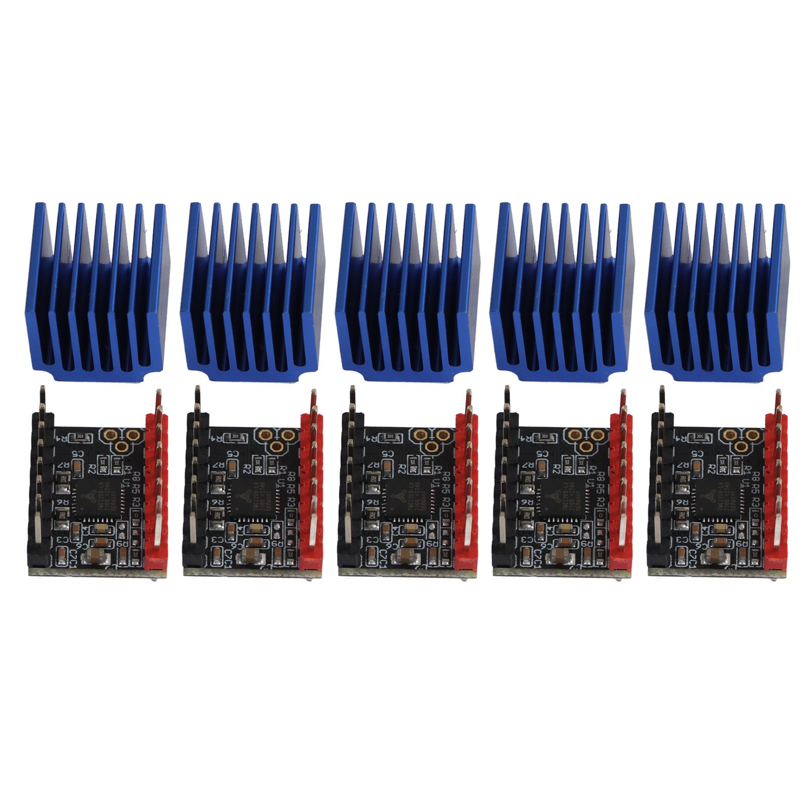 5 Sets Step Motor Driver UART Mode Ultra Quiet Module with Heat Sink TMC2209 Accessory
5 Sets Step Motor Driver UART Mode Ultra Quiet Module with Heat Sink TMC2209 Accessory