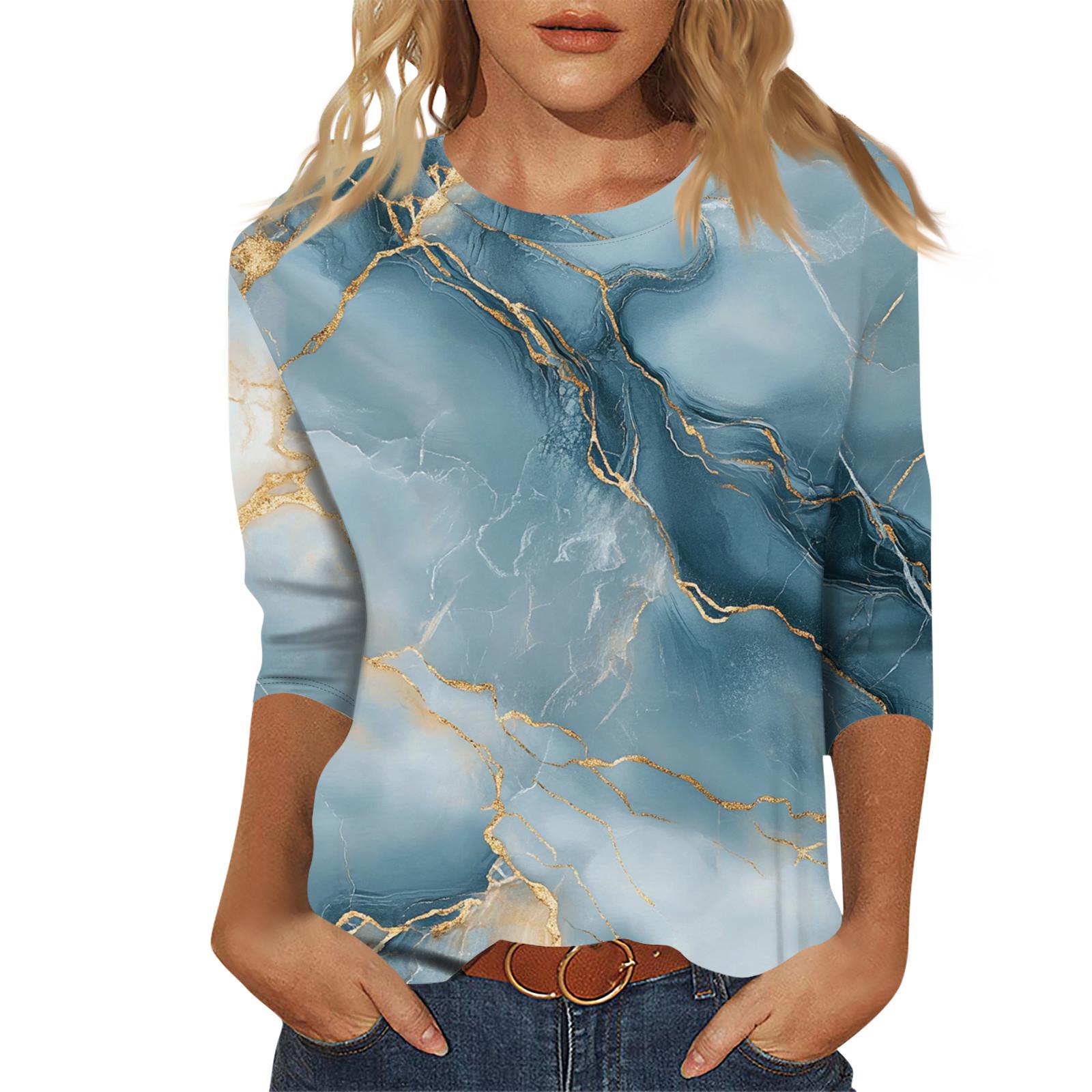 Женский модный повседневный пуловер с рукавом семь четвертей, модный принтованный топ L
Женский модный повседневный пуловер с рукавом семь четвертей, модный принтованный топ L