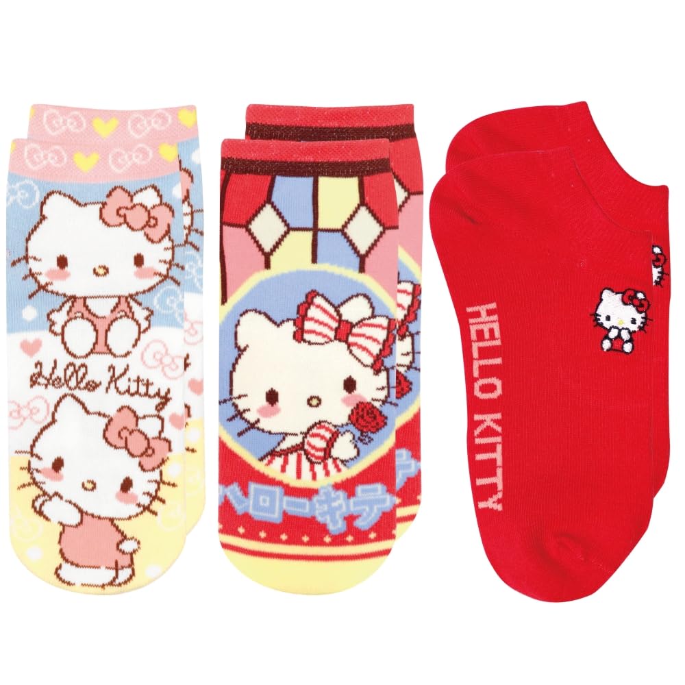 Носки Sanrio с персонажами Hello Kitty, случайные носки, набор из 3 пар, милые детские носки Sanrio, размер 22~24 см (3 фута, всего) Женский
Носки Sanrio с персонажами Hello Kitty, случайные носки, набор из 3 пар, милые детские носки Sanrio, размер 22~24 см (3 фута, всего) Женский