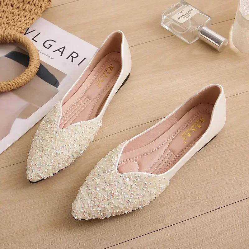 Fashion Spring and Autumn 2024 New Pointed Toe Shallow Mouth Flat Shoes Women s Bean Shoes Women s Sequins Single Shoes 33 абрикосовый
Fashion Spring and Autumn 2024 New Pointed Toe Shallow Mouth Flat Shoes Women s Bean Shoes Women s Sequins Single Shoes 33 абрикосовый