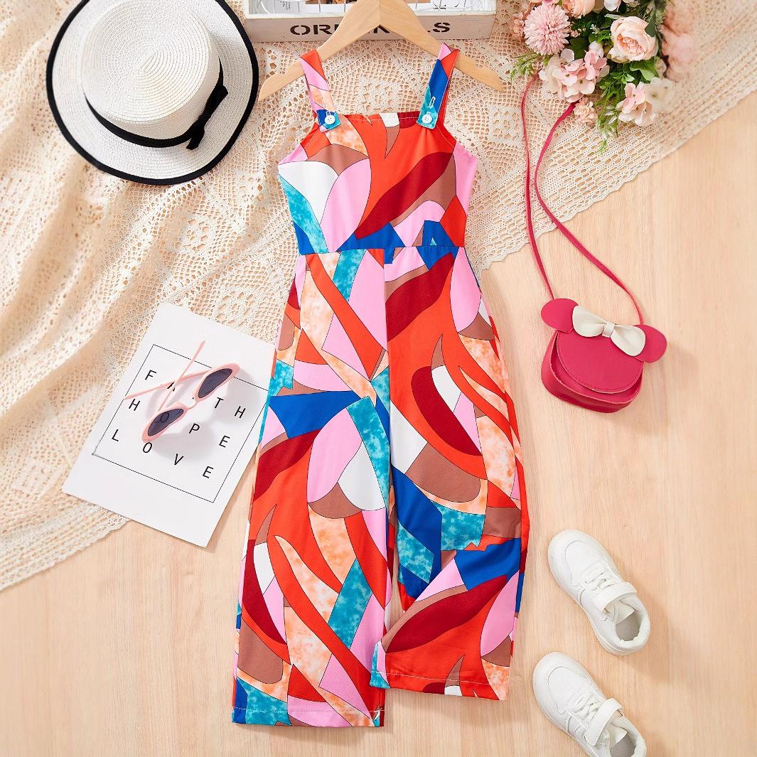 Модный тонкий комбинезон с геометрическим принтом для девочек, летний, подходит для детей в возрасте от 1 до 8 лет, летний повседневный комбинезон 7-8Y
Модный тонкий комбинезон с геометрическим принтом для девочек, летний, подходит для детей в возрасте от 1 до 8 лет, летний повседневный комбинезон 7-8Y