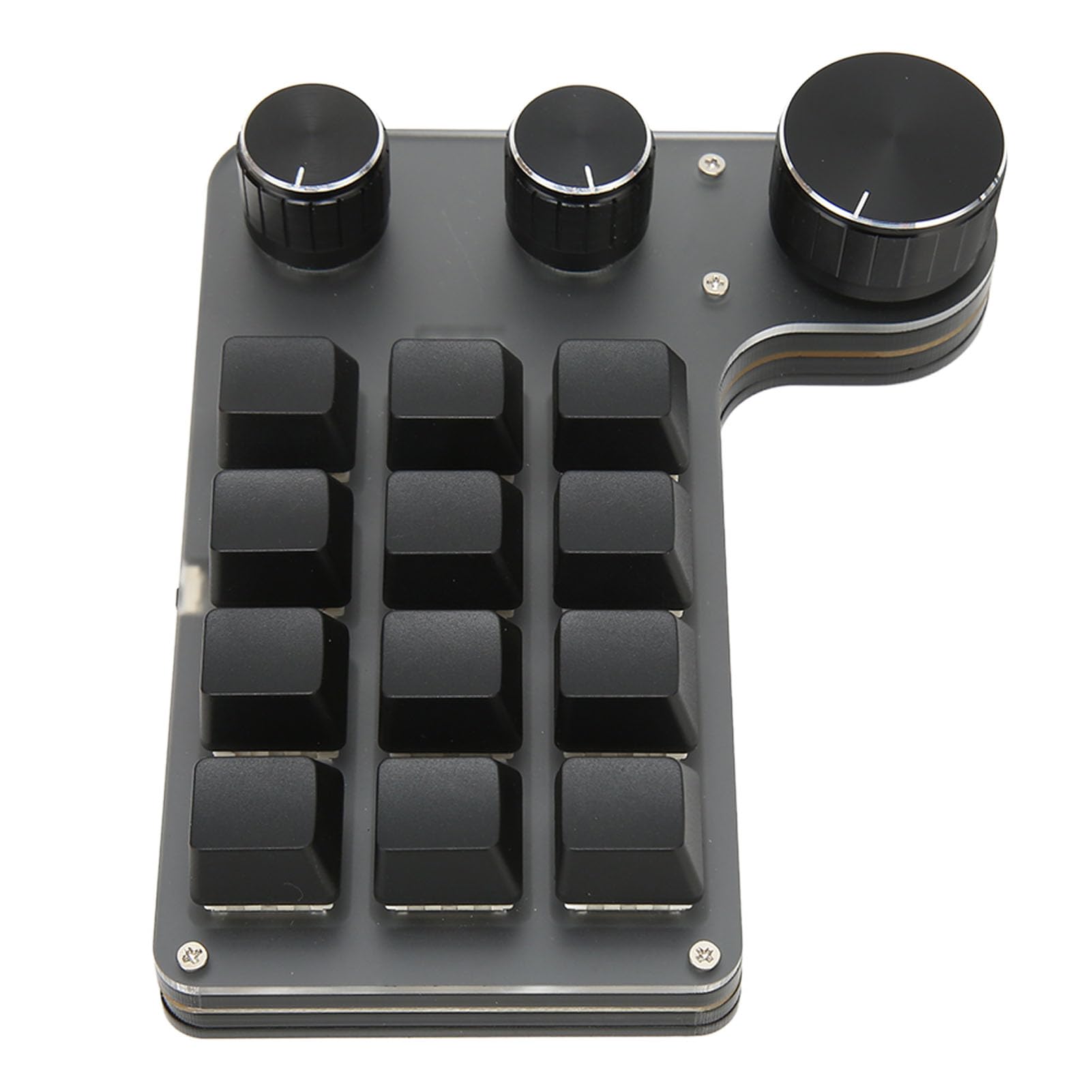Mini Macro Mechanical 12 Keys 3 Knob Led Switch Programmable Macro Waterproof Dustproof One Hand Keypad for Vista for Linux Keyboard, Keyboard, (Wired
Mini Macro Mechanical 12 Keys 3 Knob Led Switch Programmable Macro Waterproof Dustproof One Hand Keypad for Vista for Linux Keyboard, Keyboard, (Wired