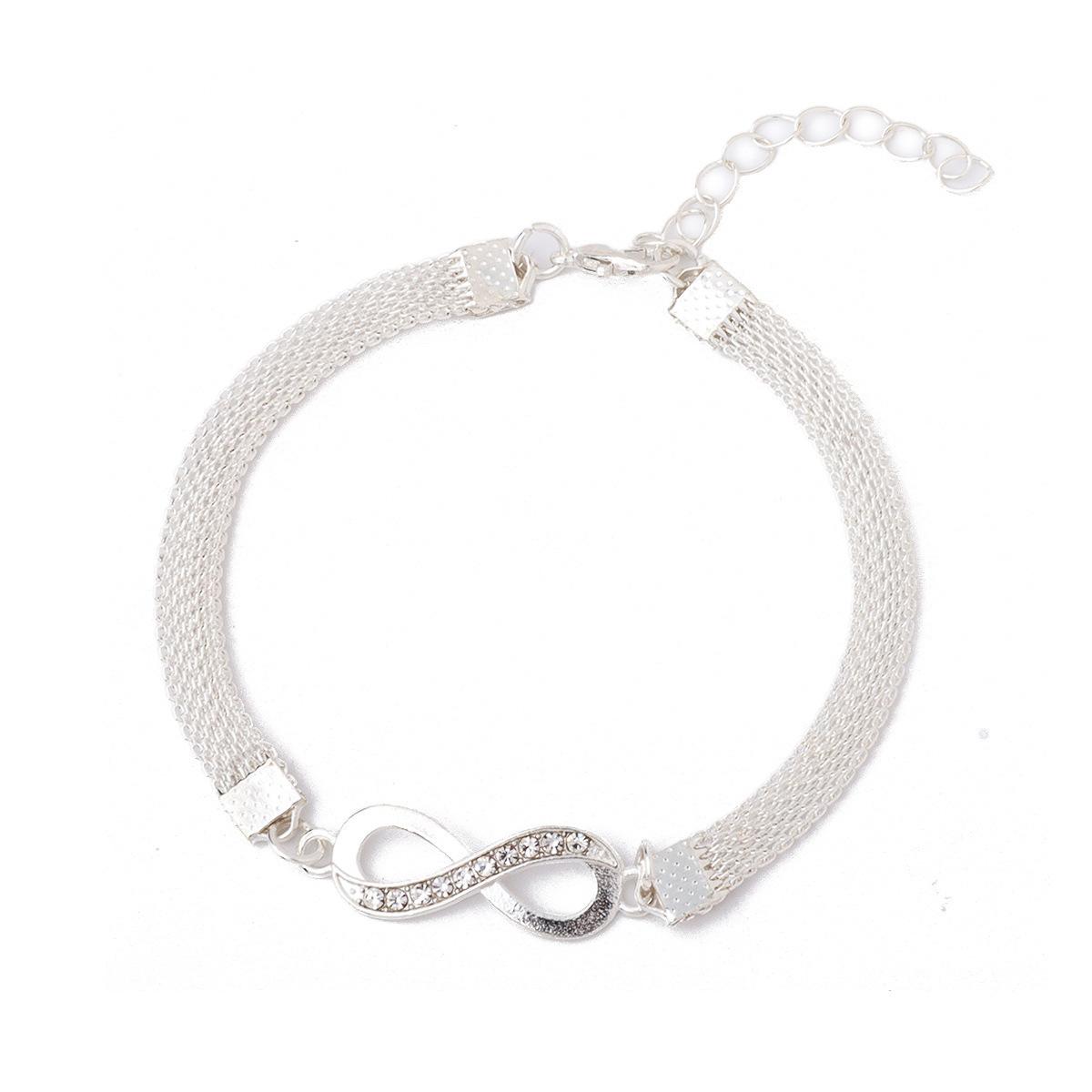 Sterling Silver Bracelet with Creative Cubic Zirconia Inlay Simple Design Adjustable Chain Link Jewelry for Everyday Wear and Special Occasions One Size срібний
Sterling Silver Bracelet with Creative Cubic Zirconia Inlay Simple Design Adjustable Chain Link Jewelry for Everyday Wear and Special Occasions One Size срібний
