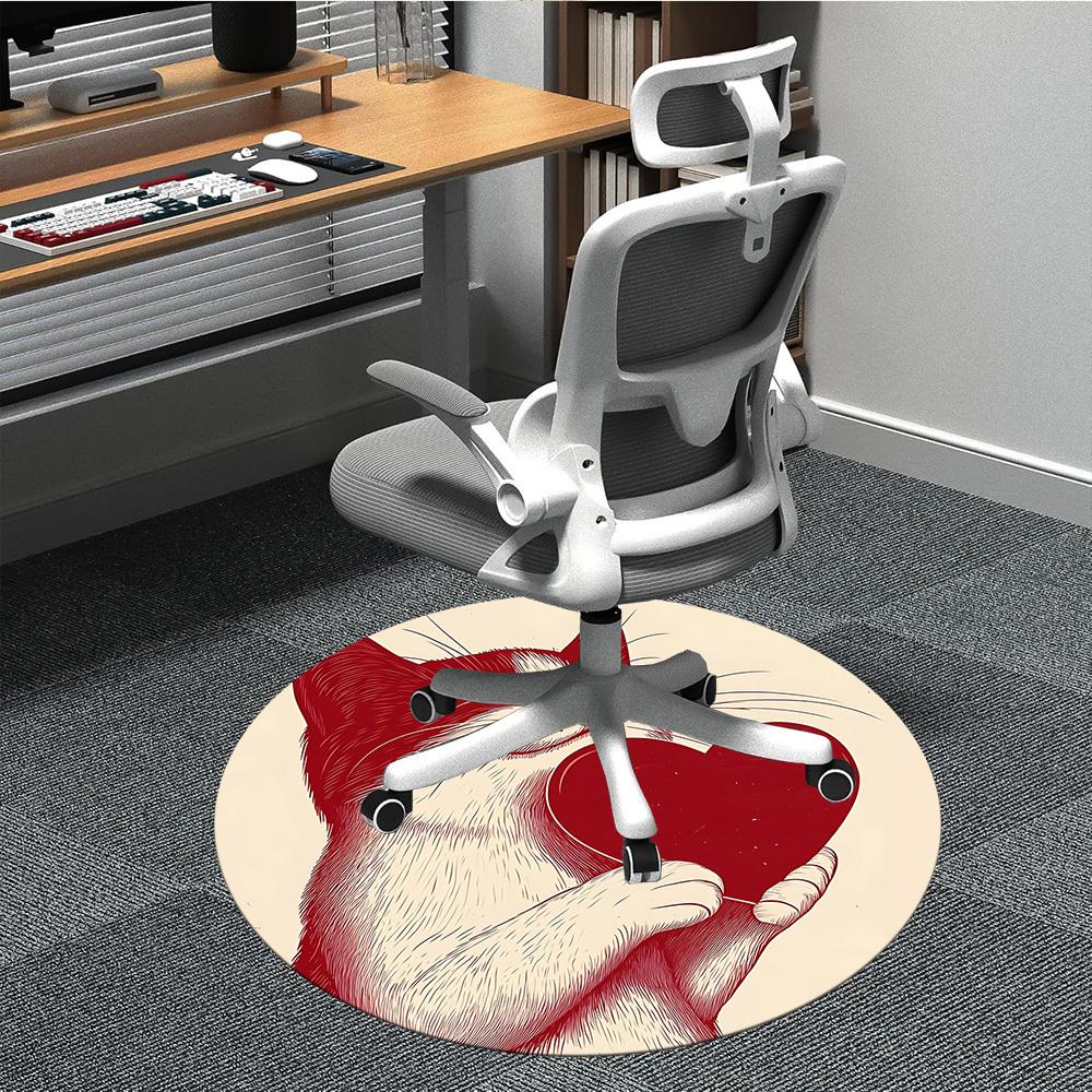 1pc Cat Heart Office Round Area Rug, Indoor Mat Suitable ForOffice, Under Office Chairs Bedroom Living Room Home Decor, Room Deco T078 80cm by 80cm
1pc Cat Heart Office Round Area Rug, Indoor Mat Suitable ForOffice, Under Office Chairs Bedroom Living Room Home Decor, Room Deco T078 80cm by 80cm