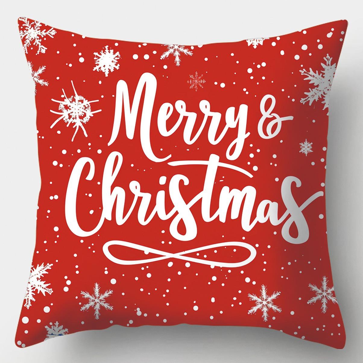 Рождественское украшение для дома Чехол для подушки Счастливого Рождества Санта Клаус Снеговик Клетчатый принт Диванная подушка Комплект украшений 40x40cm
Рождественское украшение для дома Чехол для подушки Счастливого Рождества Санта Клаус Снеговик Клетчатый принт Диванная подушка Комплект украшений 40x40cm