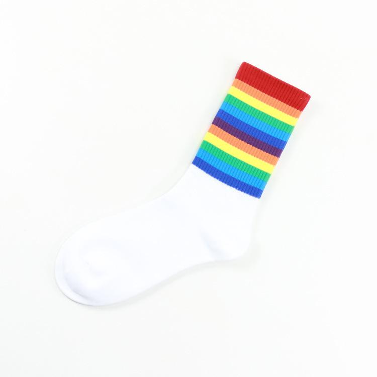 Women s Trendy Rainbow Long Tube Socks: Korean & Japanese Academy Style, Sweat-Absorbent, Versatile White Design. One Size
Women s Trendy Rainbow Long Tube Socks: Korean & Japanese Academy Style, Sweat-Absorbent, Versatile White Design. One Size