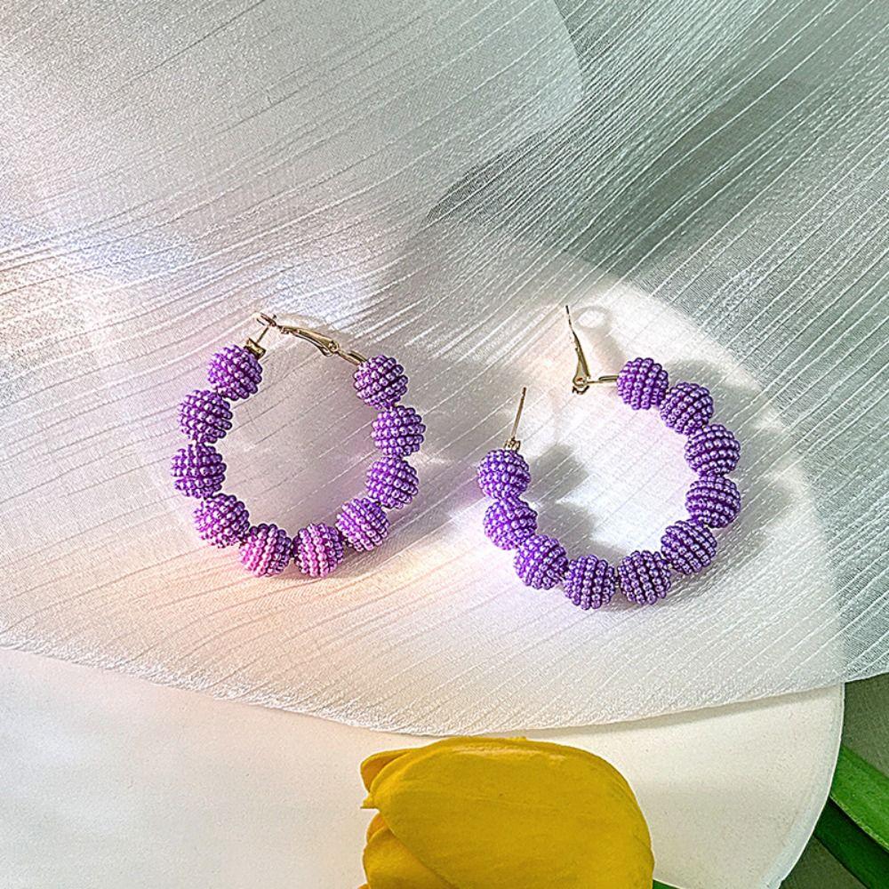 Ethnic Colorful Earrings Fashion Circle Drop Earring Hoop Earrings Beaded Circle Earrings Women
Ethnic Colorful Earrings Fashion Circle Drop Earring Hoop Earrings Beaded Circle Earrings Women