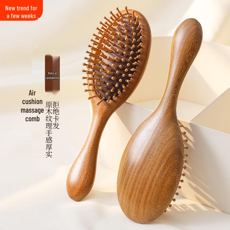 Sandalwood Scalp Massage Comb: Unclogs Hair Follicles and Enhances Hair Care 
Sandalwood Scalp Massage Comb: Unclogs Hair Follicles and Enhances Hair Care