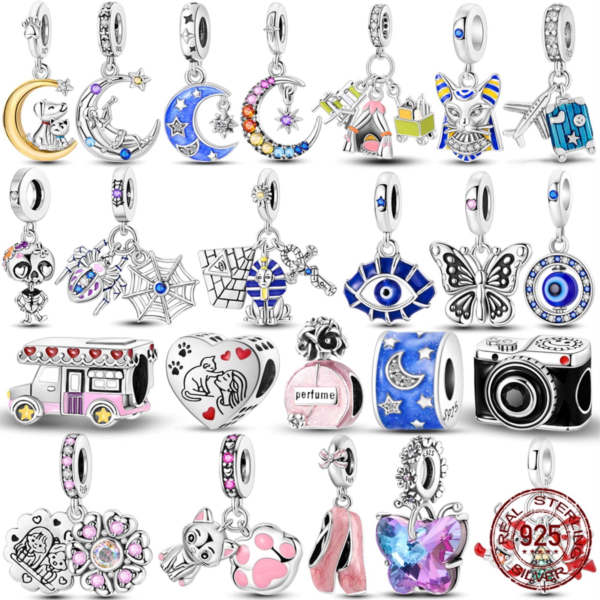 925 Sterling Silver Moon Charms Beads Santa Claus Car Cat Pharaoh s Pyramid Dangle Fit Original Bracelet DIY Jewelry
925 Sterling Silver Moon Charms Beads Santa Claus Car Cat Pharaoh s Pyramid Dangle Fit Original Bracelet DIY Jewelry