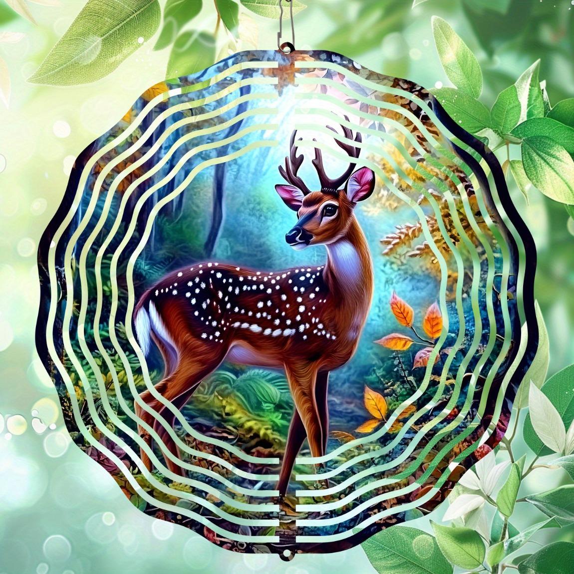 3D Metal Sika Deer Wind Spinner Hanging Ornament for Home Decor Autumn Forest Scene Gift No Electricity Needed Featherless Design 01A
3D Metal Sika Deer Wind Spinner Hanging Ornament for Home Decor Autumn Forest Scene Gift No Electricity Needed Featherless Design 01A
