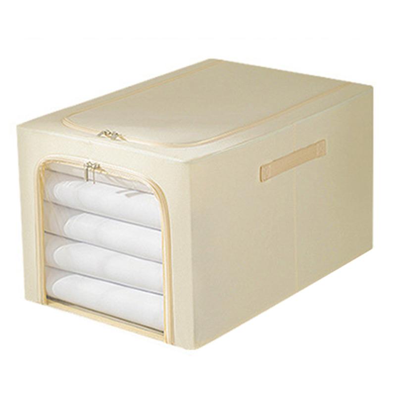 53L Oxford Cloth Steel Frame Storage Box Closet Organizer with Clear Window A
53L Oxford Cloth Steel Frame Storage Box Closet Organizer with Clear Window A