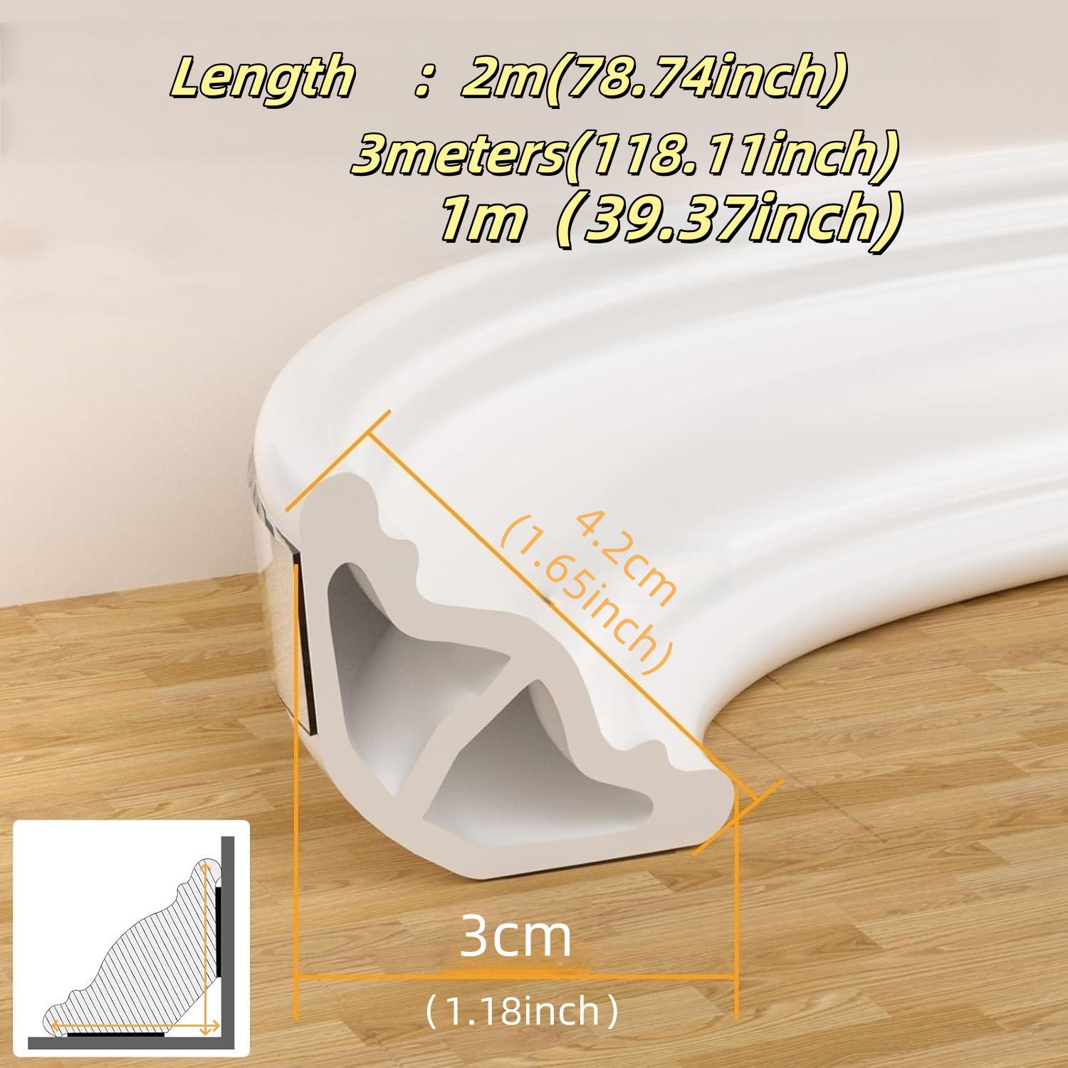 1PC 1m/2mSelf-Adhesive Wall Inner Corner Trim Corner Molding Line Tape Skirting Line Ceiling Caulk Internal Strip Edge Strips 1m білий
1PC 1m/2mSelf-Adhesive Wall Inner Corner Trim Corner Molding Line Tape Skirting Line Ceiling Caulk Internal Strip Edge Strips 1m білий
