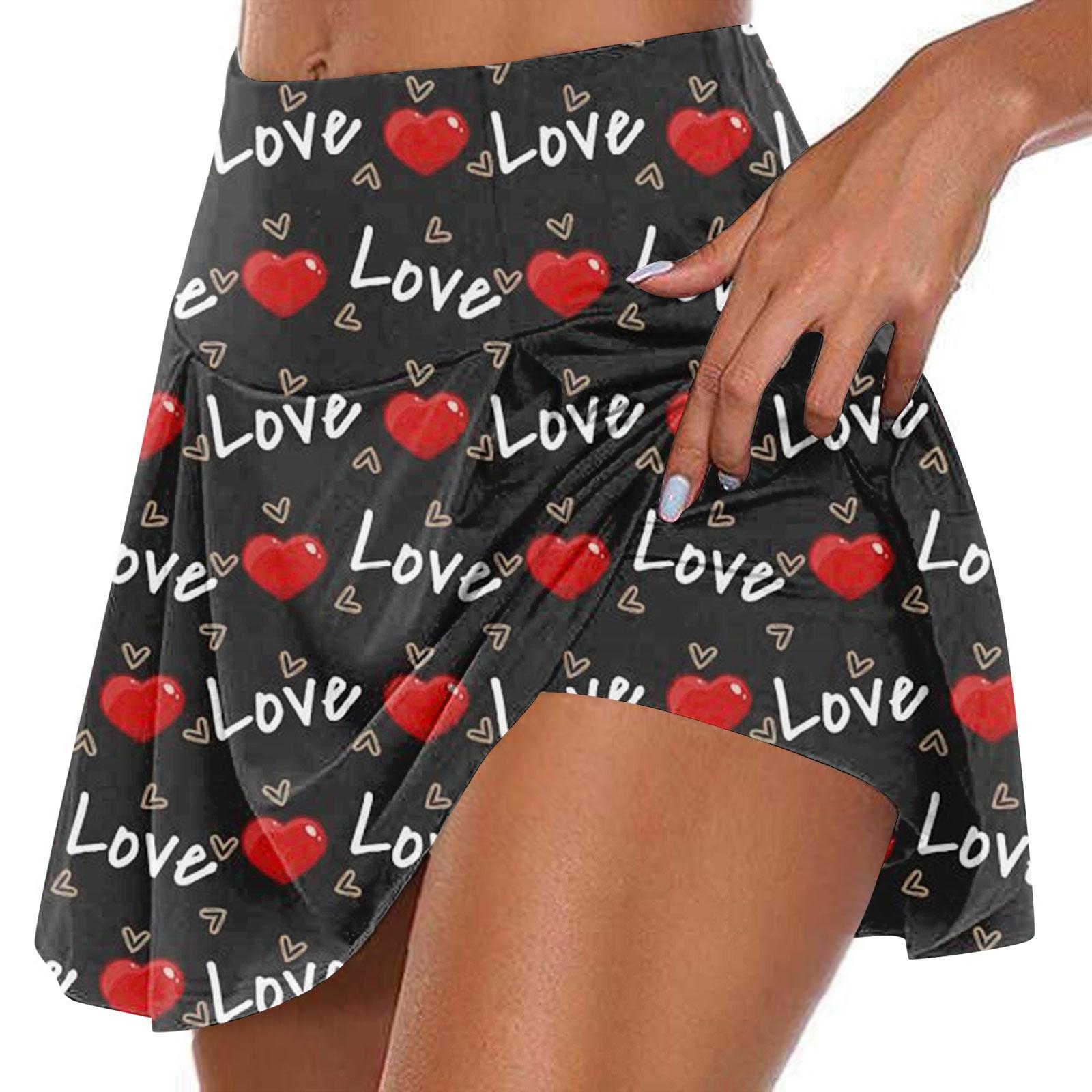 Женские спортивные эластичные плиссированные теннисные юбки с принтом ко Дню святого Валентина, внутренние шорты для занятий йогой, эластичные спортивные шорты для гольфа L чёрный
Женские спортивные эластичные плиссированные теннисные юбки с принтом ко Дню святого Валентина, внутренние шорты для занятий йогой, эластичные спортивные шорты для гольфа L чёрный