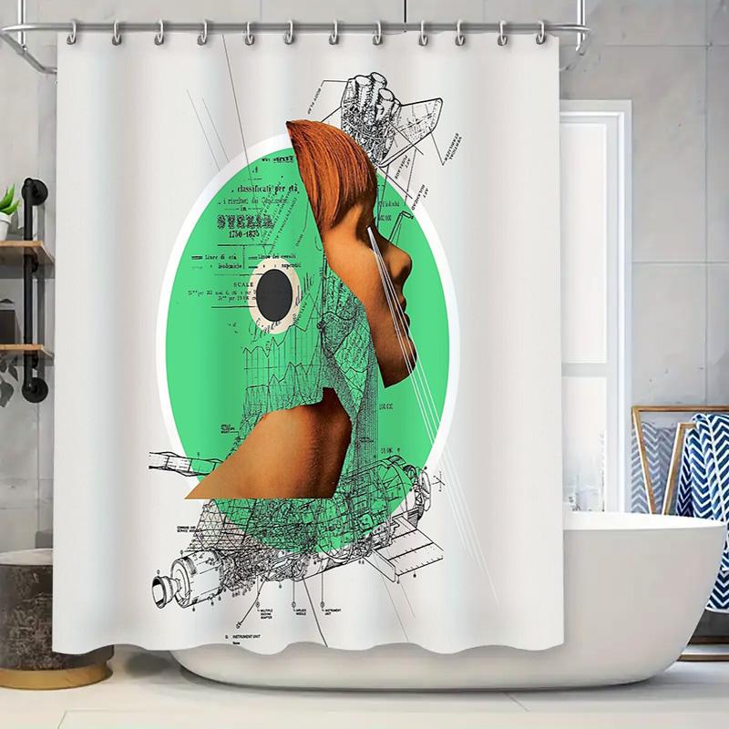 Vintage Botanical Shower Curtain Tropical Leaf Print Bathroom Decor Farmhouse Nature Themed Backdrop Washable Fabric W60H190(CM)-1 Pcs
Vintage Botanical Shower Curtain Tropical Leaf Print Bathroom Decor Farmhouse Nature Themed Backdrop Washable Fabric W60H190(CM)-1 Pcs