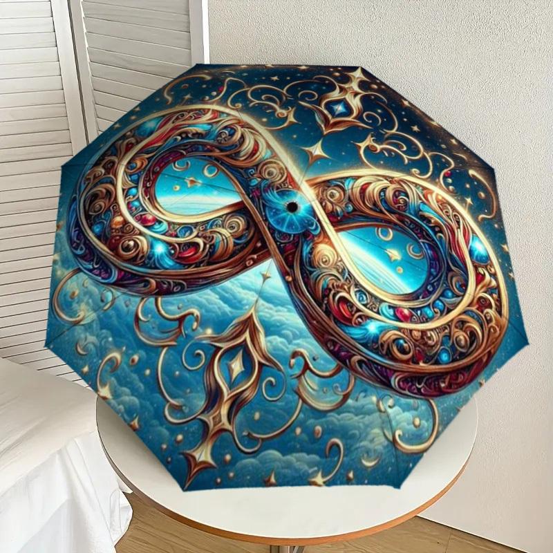 1pc Celestial Infinity Symbol Automatic Folding Umbrella - Compact 8-Rib Design,Perfect Gift for Friends & Family yy250926080
1pc Celestial Infinity Symbol Automatic Folding Umbrella - Compact 8-Rib Design,Perfect Gift for Friends & Family yy250926080