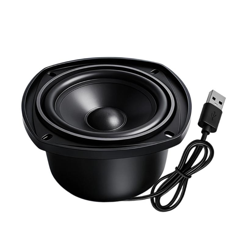 USB Powered 4inch 4Ohm 15W Metal Enclosure Speaker With Builts In Sound Card And Amplifiers For Laptop TV Computer 1
USB Powered 4inch 4Ohm 15W Metal Enclosure Speaker With Builts In Sound Card And Amplifiers For Laptop TV Computer 1