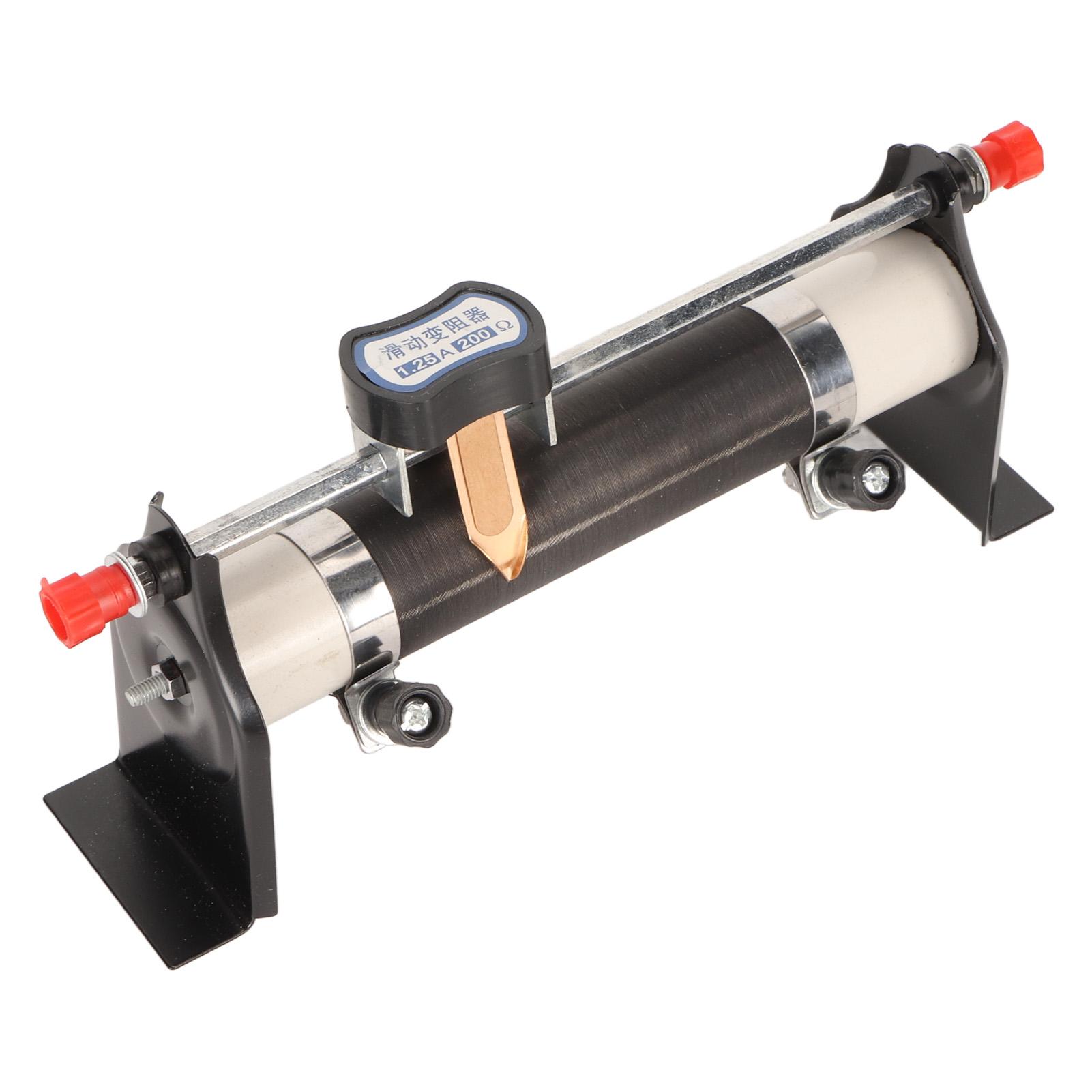 Sliding Rheostat 1.25A 200 Ohm Adjustable Slide Rheostat Physical Electrical Experiment Test Equipment
Sliding Rheostat 1.25A 200 Ohm Adjustable Slide Rheostat Physical Electrical Experiment Test Equipment