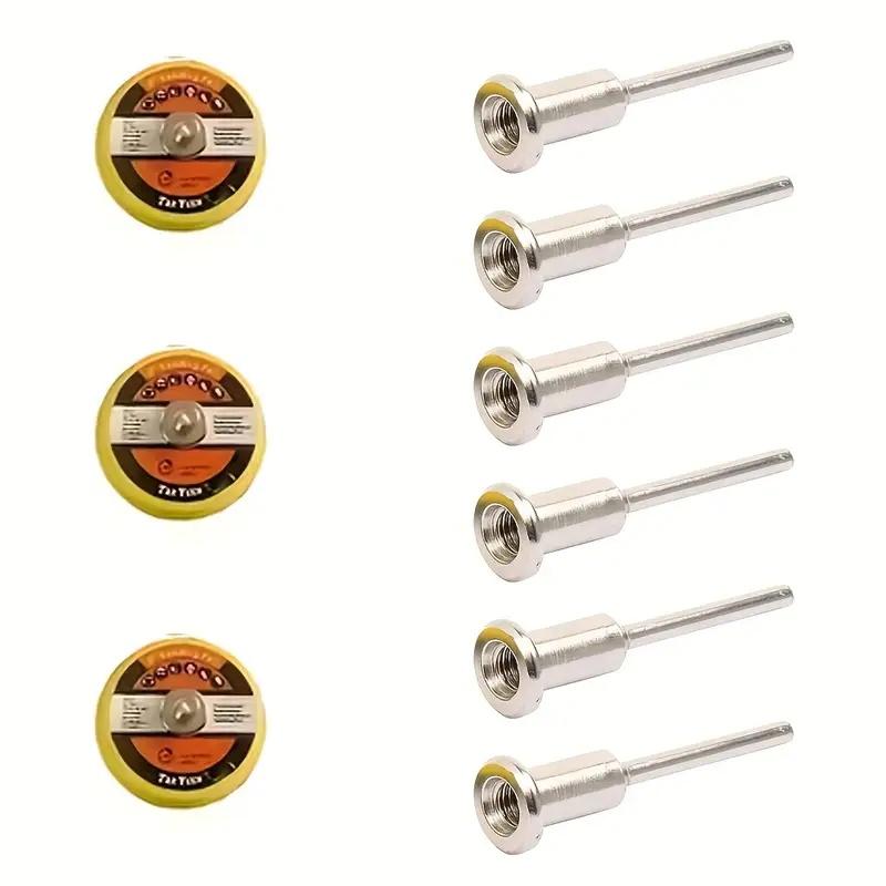 9Pcs 2-inch Velcro sandpaper pads, back plate grinding disc replacement pads, with 6 pieces of 3mm handle drill accessories
9Pcs 2-inch Velcro sandpaper pads, back plate grinding disc replacement pads, with 6 pieces of 3mm handle drill accessories