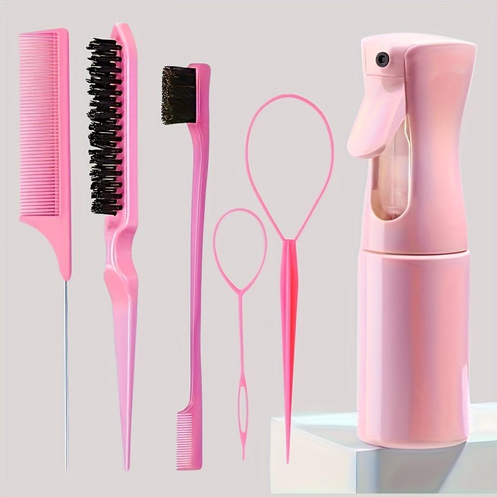 6pcs Hair Styling Tools Set With Spray Bottle Hair Combs Brushes For Braiding 6-piece set розовый
6pcs Hair Styling Tools Set With Spray Bottle Hair Combs Brushes For Braiding 6-piece set розовый