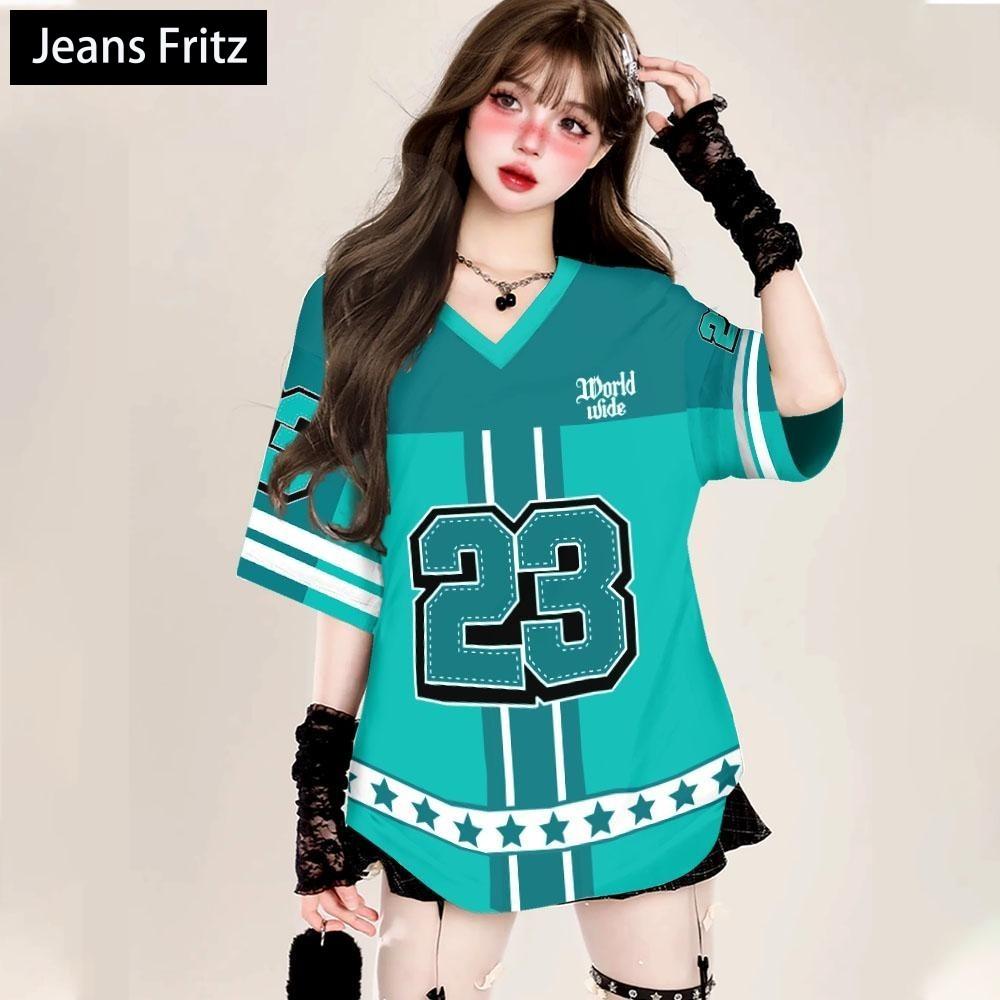 Korean style oversized T-shirt with striped digital printed jersey, fashionable street shirt, short sleeved V-neck T-shirt, beautiful shirt 5XL
Korean style oversized T-shirt with striped digital printed jersey, fashionable street shirt, short sleeved V-neck T-shirt, beautiful shirt 5XL