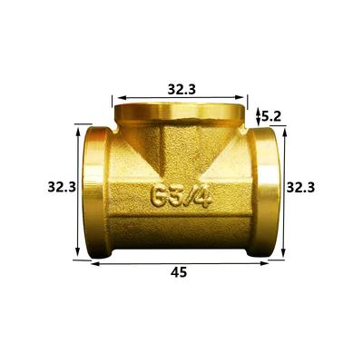 DN20 3/4 BSP Female To Male 3 Way Tee Type Brass Pipe Fitting Connector Coupling Adapter For Water Fuel Gas 3/4
DN20 3/4 BSP Female To Male 3 Way Tee Type Brass Pipe Fitting Connector Coupling Adapter For Water Fuel Gas 3/4