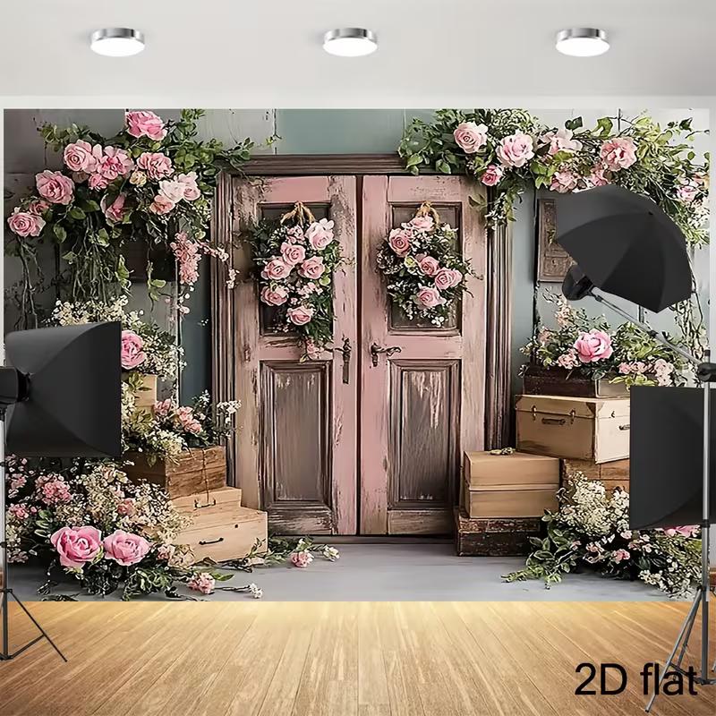 2D Rustic Wood Door & Rose Flower Background for Wedding Photoshoot 47.2x31.5inch/120*80cm
2D Rustic Wood Door & Rose Flower Background for Wedding Photoshoot 47.2x31.5inch/120*80cm