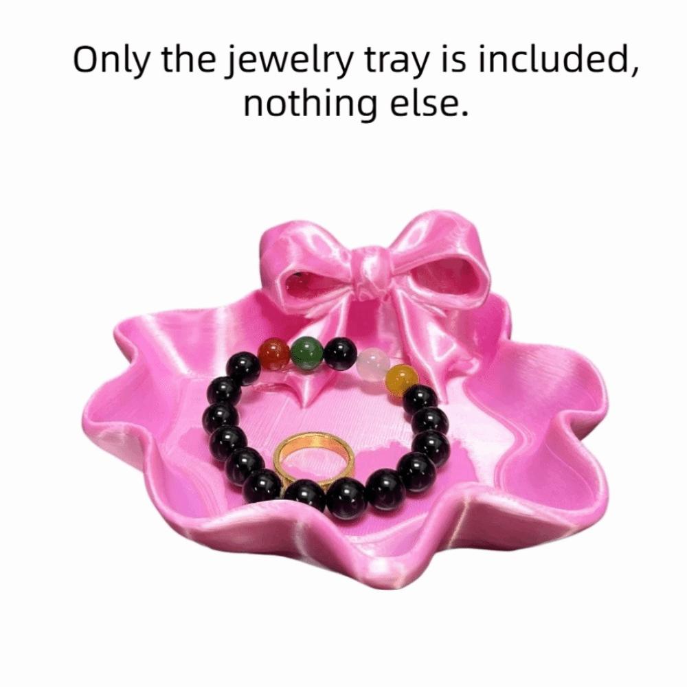 Sweet Bow Ribbon Ring Holder Elegant Jewelry Plates Fashion 3D Printed Jewelry Tray Desktop Use Rose Red Style 3
Sweet Bow Ribbon Ring Holder Elegant Jewelry Plates Fashion 3D Printed Jewelry Tray Desktop Use Rose Red Style 3