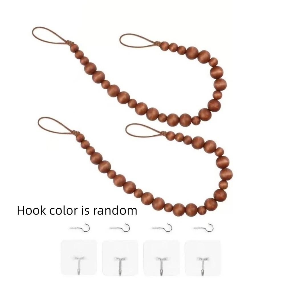 2Pcs Handmade Bead Curtain Buckles Farmhouse Style Curtain Tie Rope Curtain Tie Backs Home Decor Style 2
2Pcs Handmade Bead Curtain Buckles Farmhouse Style Curtain Tie Rope Curtain Tie Backs Home Decor Style 2