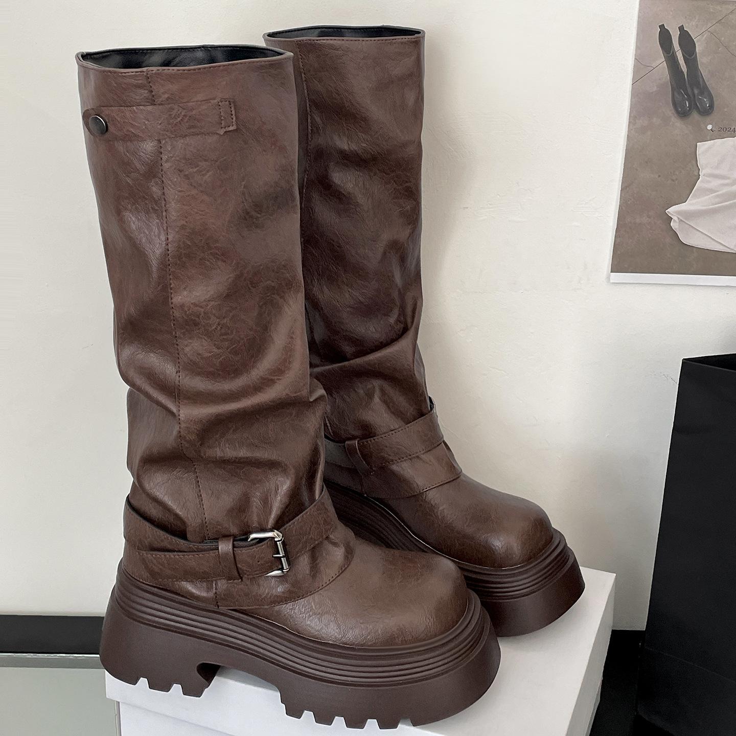 Brown British style thick heel platform boots women s boots 2025 new autumn height increase and thin trousers knight boots 39 коричневый
Brown British style thick heel platform boots women s boots 2025 new autumn height increase and thin trousers knight boots 39 коричневый