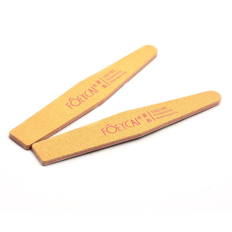 FOEYCAI Diamond-Shaped Wear-Resistant Washable Nail File with Yellow Logo
FOEYCAI Diamond-Shaped Wear-Resistant Washable Nail File with Yellow Logo