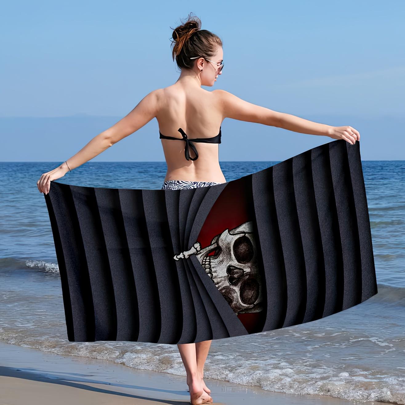 Oversized Skull Art Cartoon Microfiber Beach Towel, Quick-Dry Super Absorbent Lightweight for Beach W40*H60(CM)
Oversized Skull Art Cartoon Microfiber Beach Towel, Quick-Dry Super Absorbent Lightweight for Beach W40*H60(CM)