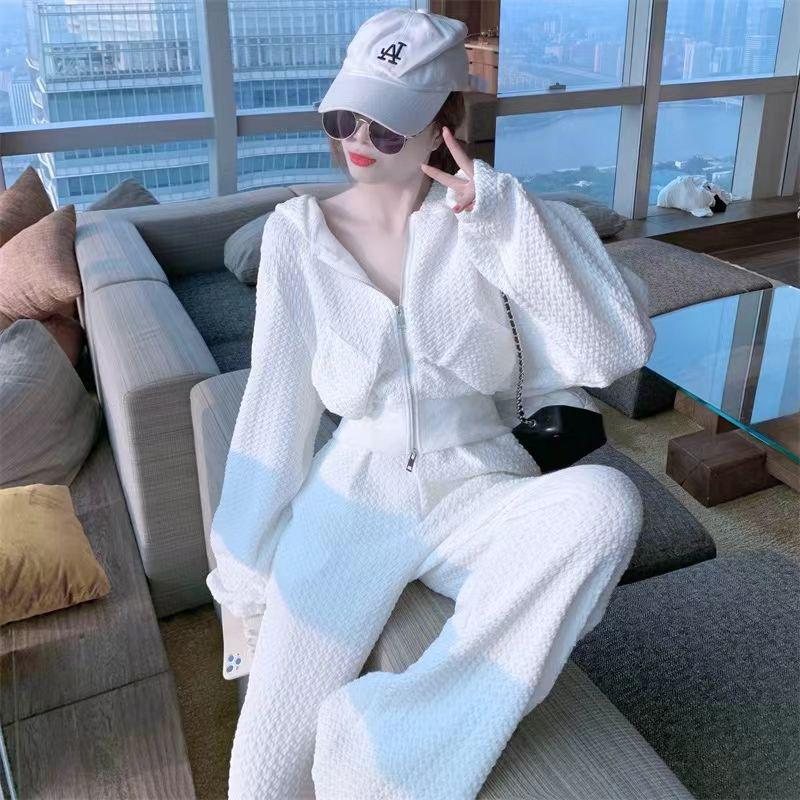 Women s Fashionable Spring/Autumn Hooded Jacket & Straight-Leg Pants Set S (Recommended for 42.5-51 kg)
Women s Fashionable Spring/Autumn Hooded Jacket & Straight-Leg Pants Set S (Recommended for 42.5-51 kg)