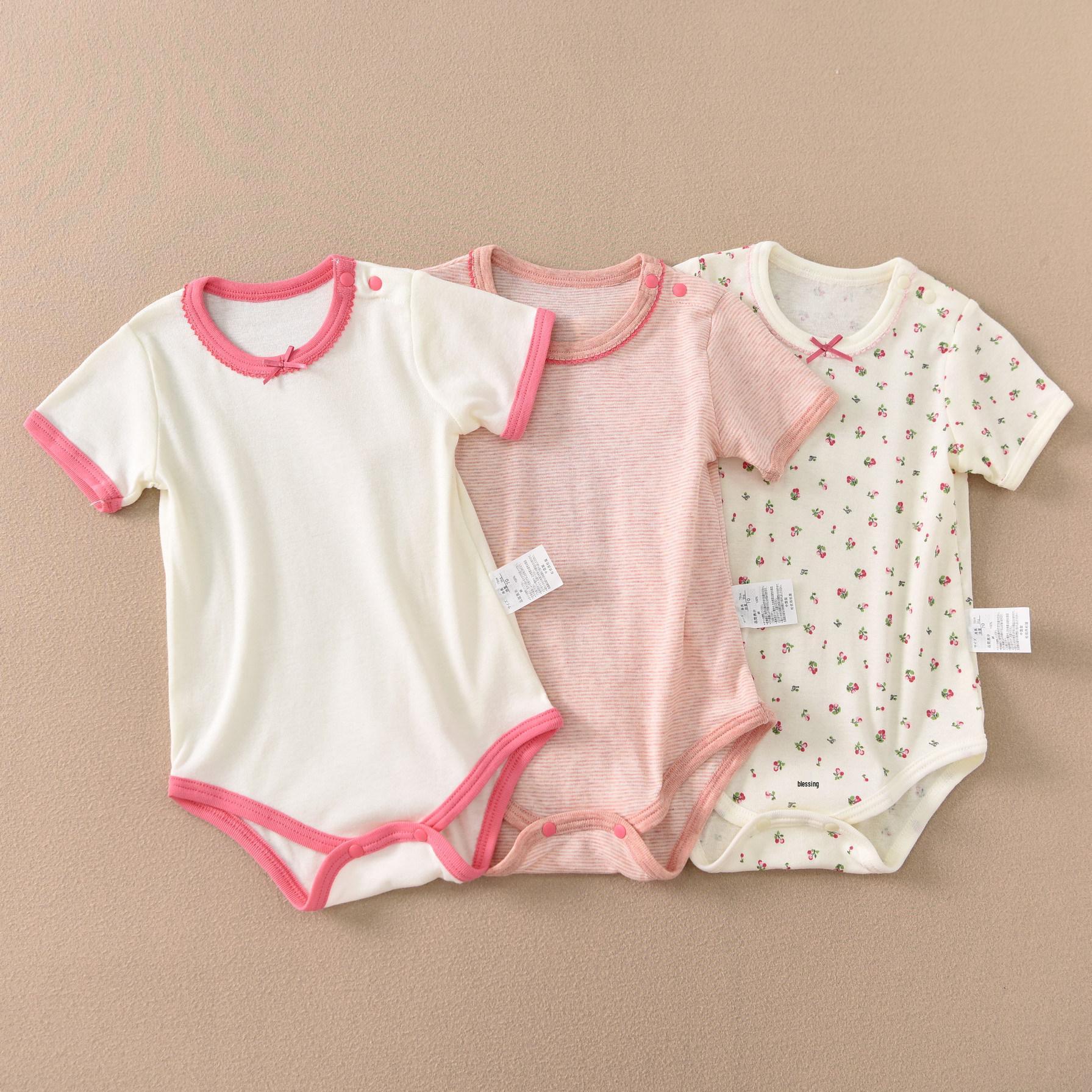 Infant Girl s Pure Cotton Short Sleeve Romper - Summer Thin Snap Crotch Bodysuit 100
Infant Girl s Pure Cotton Short Sleeve Romper - Summer Thin Snap Crotch Bodysuit 100