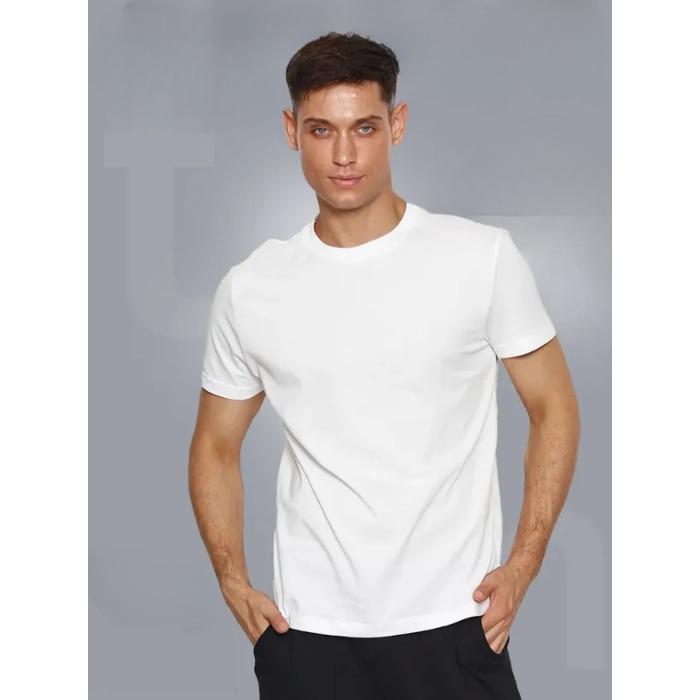 Summer Round Neck Solid Color T-shirts Fashionable Casual Pure Cotton Short Sleeved Men s T-shirts S білий
Summer Round Neck Solid Color T-shirts Fashionable Casual Pure Cotton Short Sleeved Men s T-shirts S білий