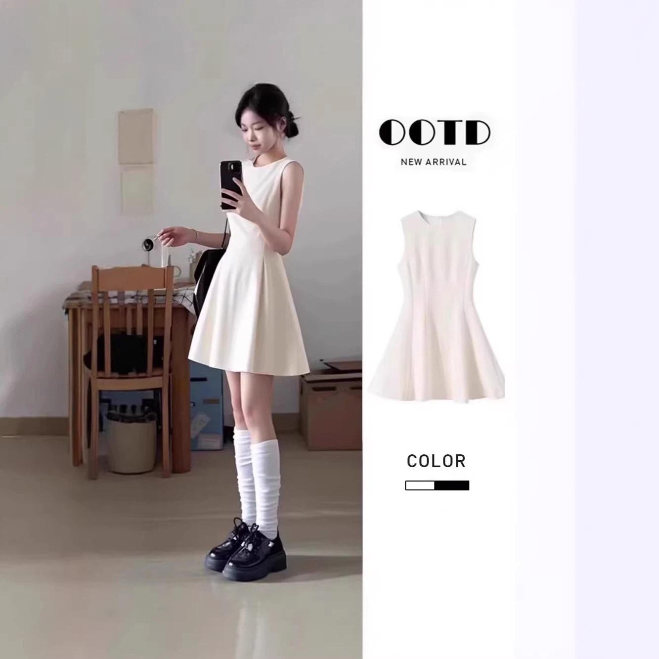 Women s Spring Summer Cream White Sleeveless Round Neck A-Line Mini Dress Elegant Casual Versatile Vacation Office Short Dress for Women S белый
Women s Spring Summer Cream White Sleeveless Round Neck A-Line Mini Dress Elegant Casual Versatile Vacation Office Short Dress for Women S белый