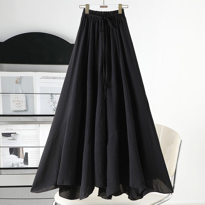 Women s Vintage Cotton Linen Midi Skirt - Spring 2025, Irregular Design, Big Swing, White 2XL fits 64-73 kg чорний
Women s Vintage Cotton Linen Midi Skirt - Spring 2025, Irregular Design, Big Swing, White 2XL fits 64-73 kg чорний