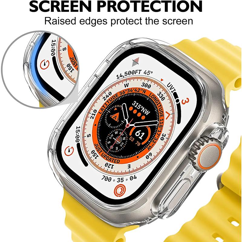 360 Cover Waterproof Case for Apple Watch Series 8 41MM 45MM TPU Slim Plating Screen Protective Cover for iwatch 8 ultra 49MM 49MM Series 8 Ultra прозорий
360 Cover Waterproof Case for Apple Watch Series 8 41MM 45MM TPU Slim Plating Screen Protective Cover for iwatch 8 ultra 49MM 49MM Series 8 Ultra прозорий