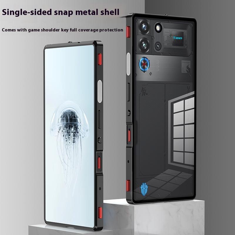 Чохол для ZTE Nubia Red Magic 10 Pro 5G із металевою рамкою та скляною задньою кришкою з ігровою клавішею на плечі Black
Чохол для ZTE Nubia Red Magic 10 Pro 5G із металевою рамкою та скляною задньою кришкою з ігровою клавішею на плечі Black