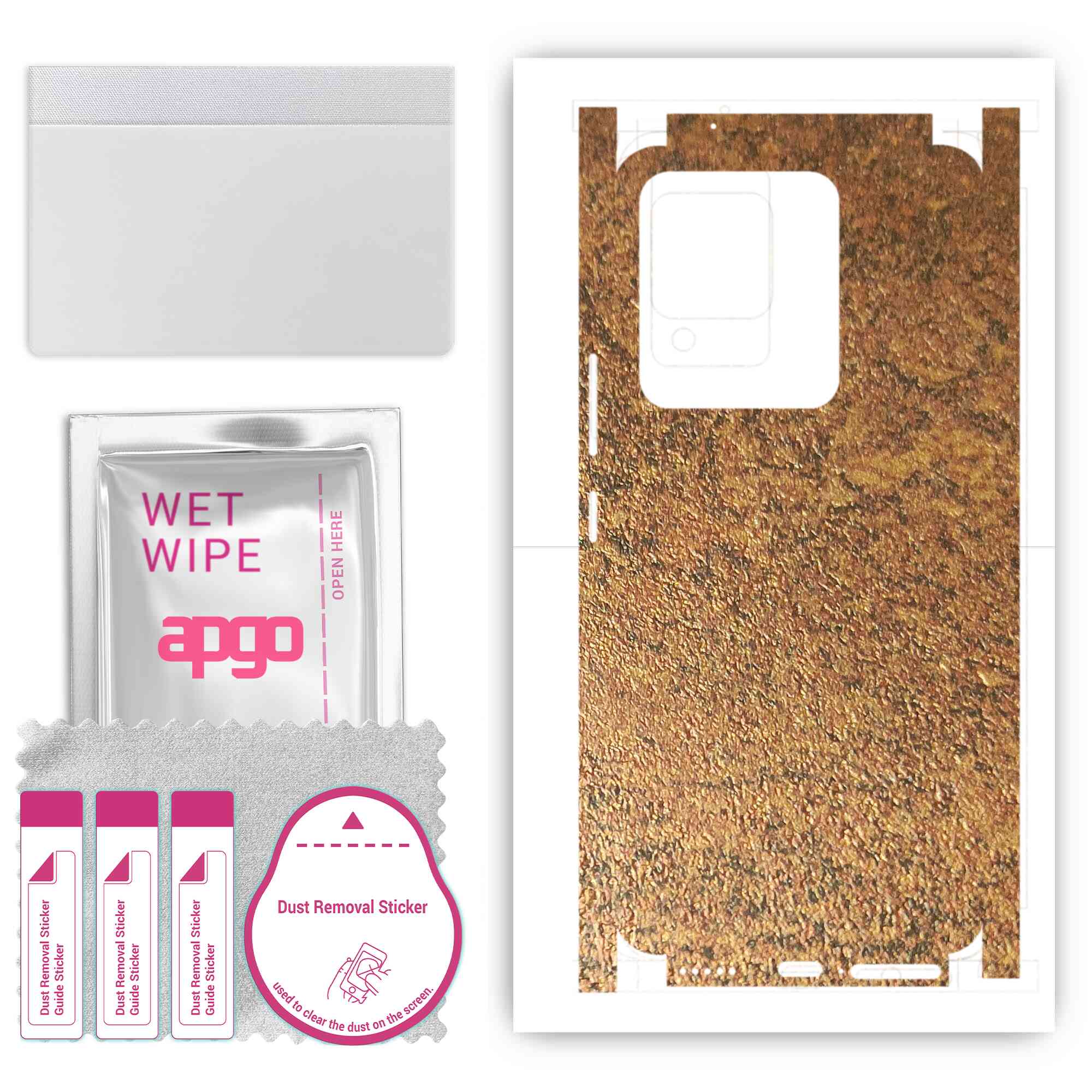 apgo Protective Skin Sticker for the back+sides compatible with Vivo V25 5G, Full Wrap Film, Foil, Vinyl - Pattern Rusty Copper
apgo Protective Skin Sticker for the back+sides compatible with Vivo V25 5G, Full Wrap Film, Foil, Vinyl - Pattern Rusty Copper