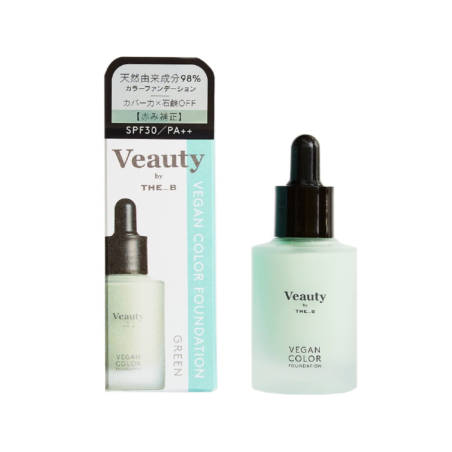 Veauty by Vegan Тональная основа для чувствительной кожи Жидкая тональная основа SPF30 Ингредиенты для красоты шрамов THE_B (зеленый) кожа, (Коррекция покраснений/Маскировка акне),
Veauty by Vegan Тональная основа для чувствительной кожи Жидкая тональная основа SPF30 Ингредиенты для красоты шрамов THE_B (зеленый) кожа, (Коррекция покраснений/Маскировка акне),