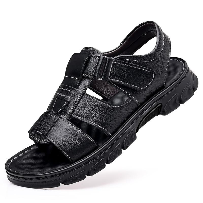 Summer New Men s Non-slip Leather Beach Shoes Soft-soled Comfortable Dad Shoe 38 чорний
Summer New Men s Non-slip Leather Beach Shoes Soft-soled Comfortable Dad Shoe 38 чорний