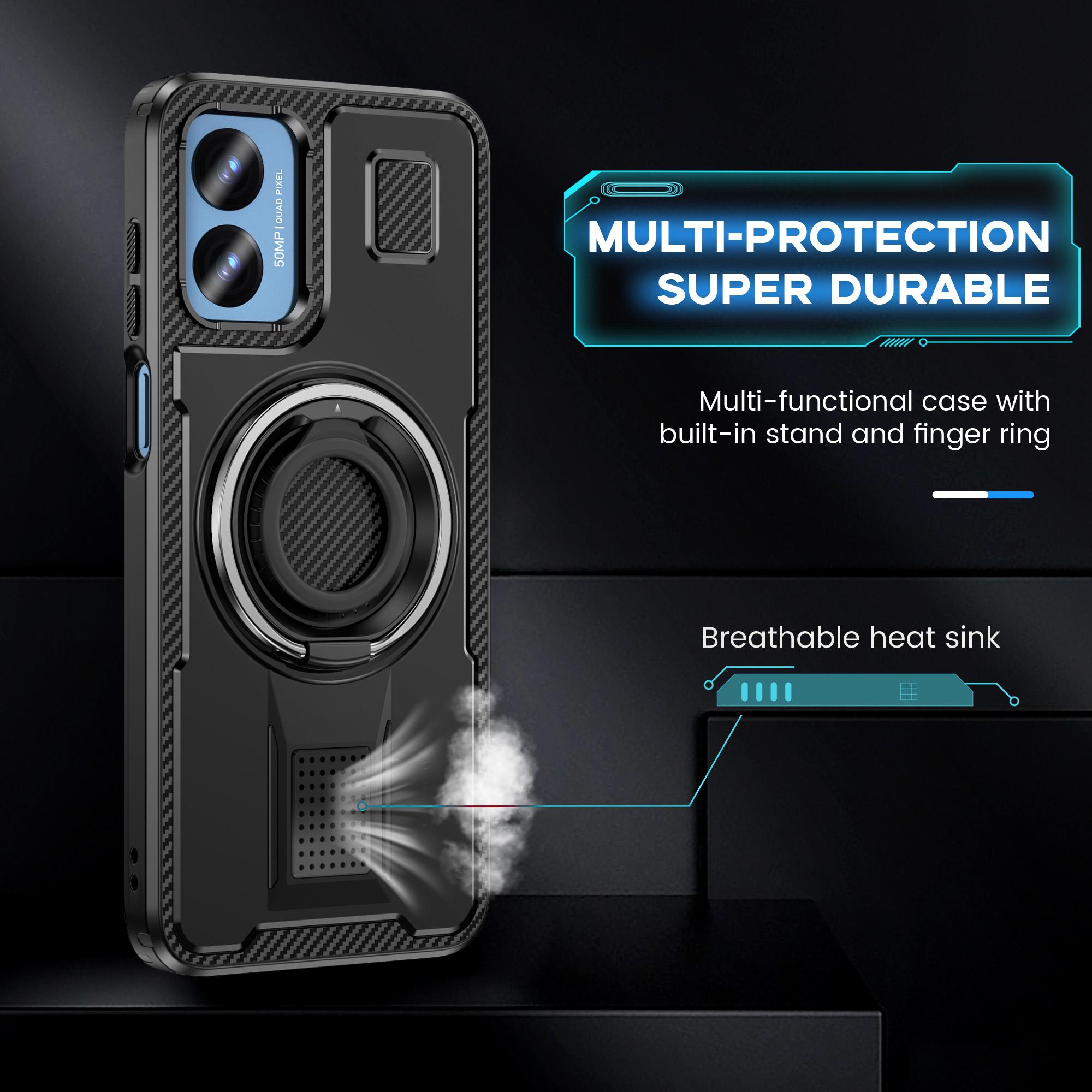 For Motorola Moto G Play (2024) 4G Case TPU+PC Kickstand Phone Cover with Silicone Finger Strap Black
For Motorola Moto G Play (2024) 4G Case TPU+PC Kickstand Phone Cover with Silicone Finger Strap Black