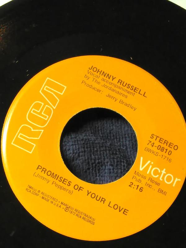 7inch Record JOHNNY RUSSELL - Catfish John / Promises Of Your Lov 740810 RCA Victor 1972 US Folk Used
7inch Record JOHNNY RUSSELL - Catfish John / Promises Of Your Lov 740810 RCA Victor 1972 US Folk Used