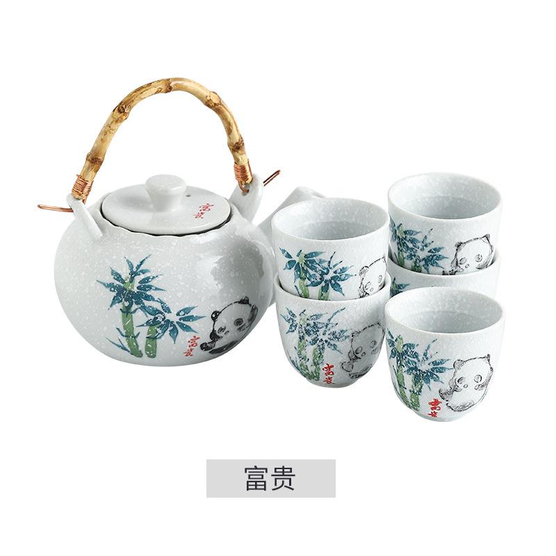 Японский керамический расписной чайник с ручкой, чайник с подглазурной росписью, керамический чайный сервиз с рисунком рыбы фугу
Японский керамический расписной чайник с ручкой, чайник с подглазурной росписью, керамический чайный сервиз с рисунком рыбы фугу