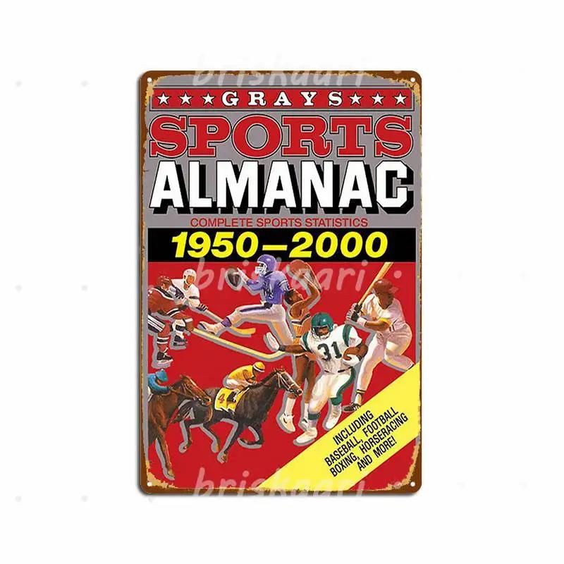 Спортивний альманах Грея Повна спортивна статистика 1950-2000 Металеві таблички Декор стіни клубу, стіни печери Металеві постери «Назад у майбутнє» 20x30cm
Спортивний альманах Грея Повна спортивна статистика 1950-2000 Металеві таблички Декор стіни клубу, стіни печери Металеві постери «Назад у майбутнє» 20x30cm