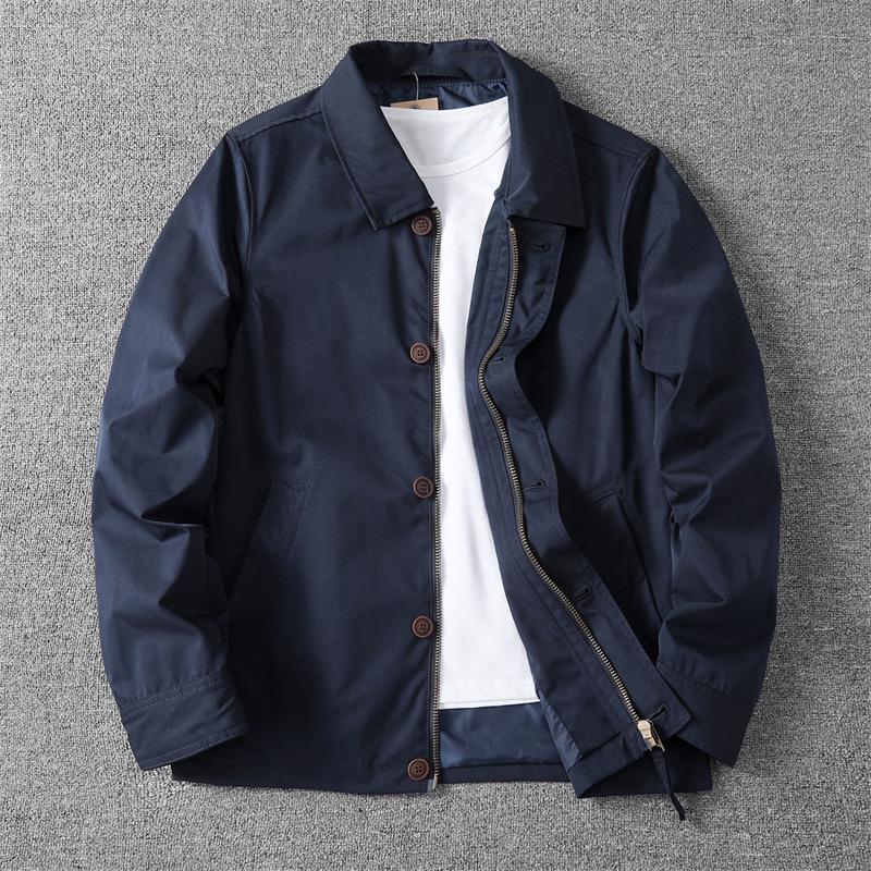 Мужская осенняя двухслойная куртка с лацканами: Тенденция повседневной деловой и спортивной одежды L синий
Мужская осенняя двухслойная куртка с лацканами: Тенденция повседневной деловой и спортивной одежды L синий