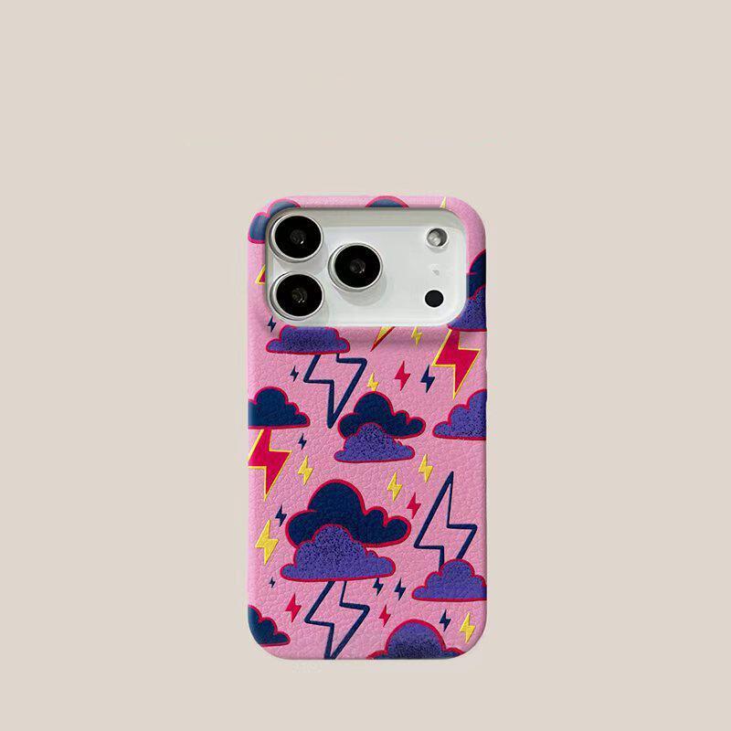Dark Clouds Lightning Leather Texture Phone Case for iPhone 17 Pro Max/16/15/14/13 - Niche Creative Design iPhone 14 Pro
Dark Clouds Lightning Leather Texture Phone Case for iPhone 17 Pro Max/16/15/14/13 - Niche Creative Design iPhone 14 Pro