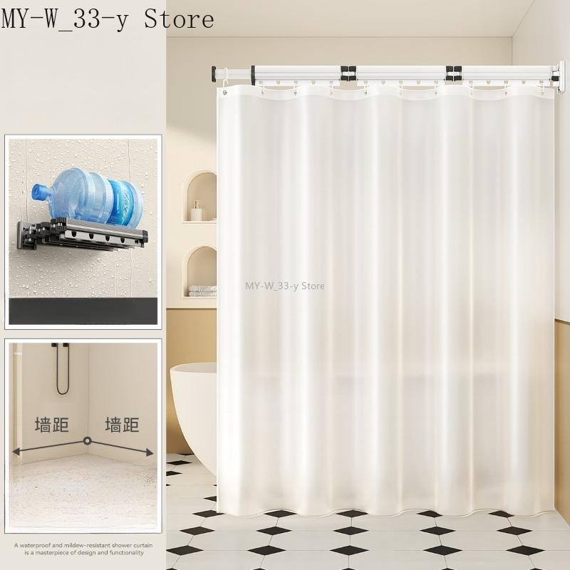 Waterproof Suction Cup Folding Shower Curtain Bathroom No Need Drilling Dry Wet Separation Invisible Shower Room Partition 120x180cm
Waterproof Suction Cup Folding Shower Curtain Bathroom No Need Drilling Dry Wet Separation Invisible Shower Room Partition 120x180cm