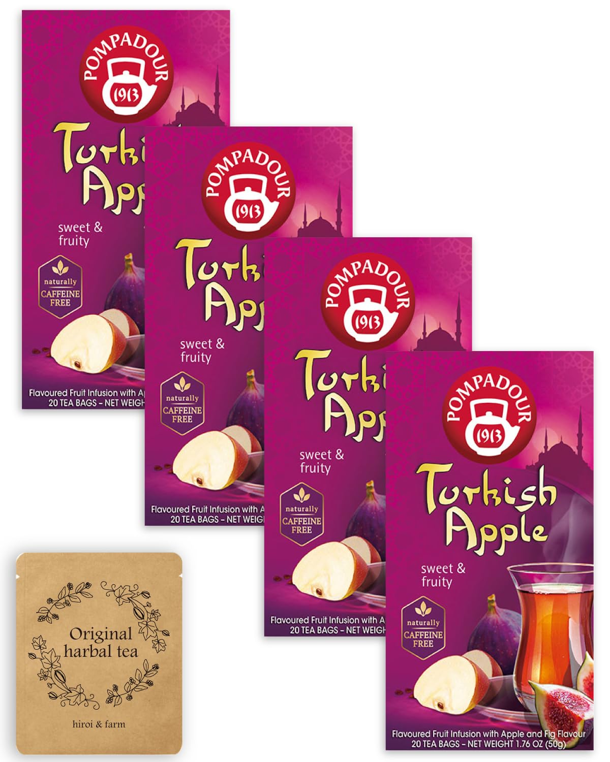 Помпадур Фруктовый чай Турецкое яблоко x 4 коробки Оригинальный травяной чай Образец (20ТБ) +
Помпадур Фруктовый чай Турецкое яблоко x 4 коробки Оригинальный травяной чай Образец (20ТБ) +